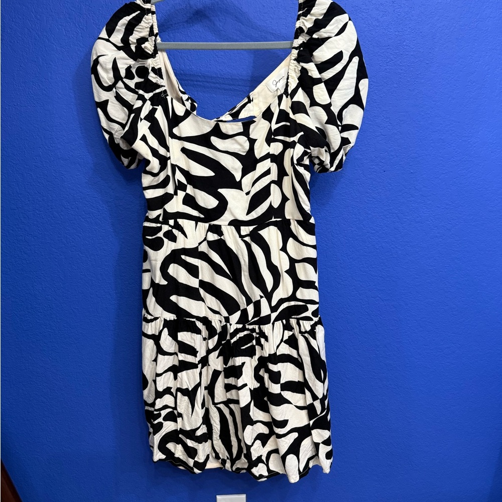 Black and White Print Dress